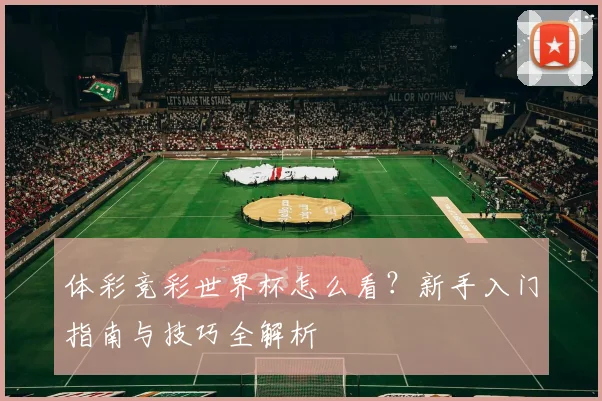 体彩竞彩世界杯怎么看?新手入门指南与技巧全解析
